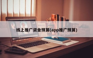 線上推廣資金預(yù)算(app推廣預(yù)算)