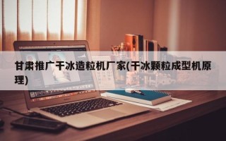 甘肅推廣干冰造粒機廠家(干冰顆粒成型機原理)